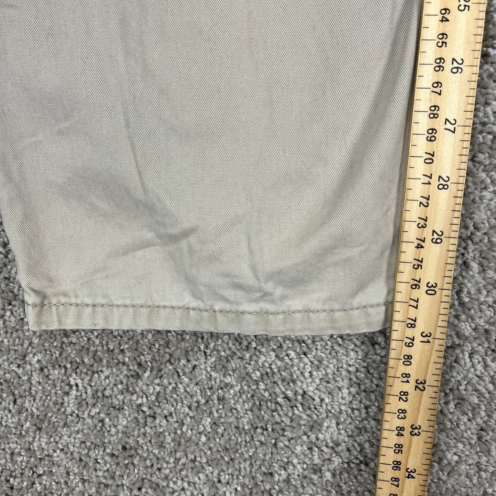 Levis 514 Pants Mens 36x32 Khaki Tan Straight Fit 5 Pocket Twill Chino Classic - Picture 12 of 14